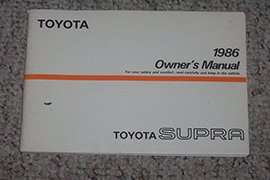 1986 Toyota Supra Owner's Manual