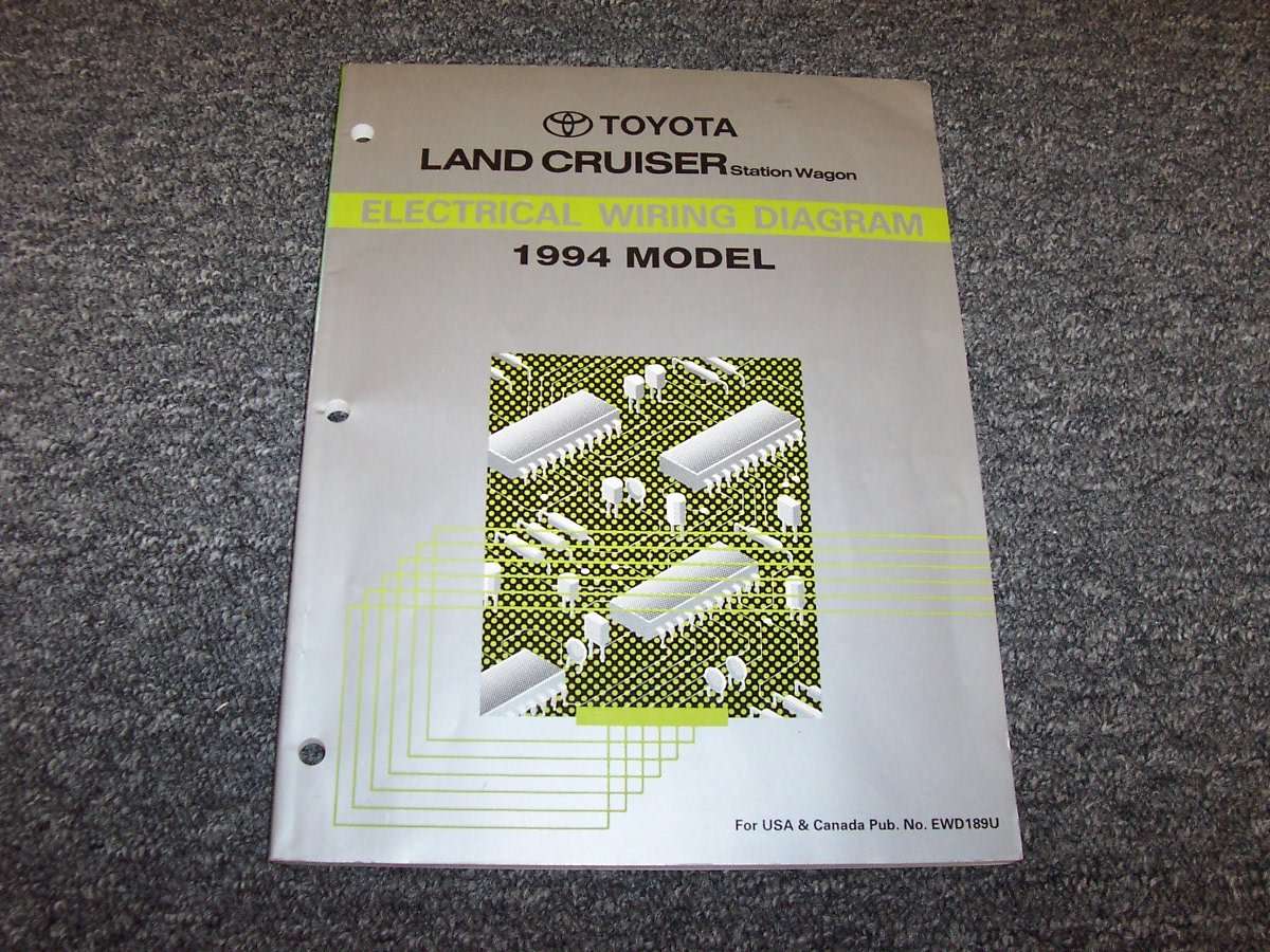 1994 Toyota Land Cruiser Electrical Wiring Diagram Manual