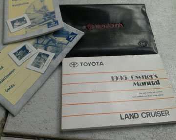 1995 Toyota Land Cruiser Owner's Manual Set 1995 Toyota Land Cruiser Owner's Manual Set