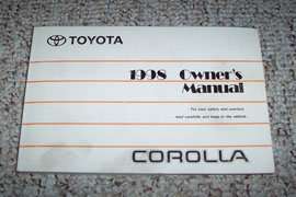 1998 Toyota Corolla Owner's Manual
