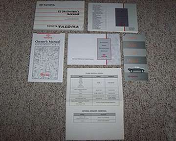 1998 Toyota Tacoma Owner's Manual Sets 1998 Toyota Tacoma Owner's Manual Sets