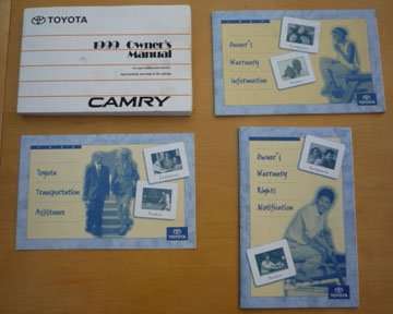 1999 Toyota Camry Owner's Manual Set 1999 Toyota Camry Owner's Manual Set