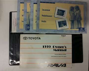 1999 Toyota Rav4 Owner's Manual Set 1999 Toyota Rav4 Owner's Manual Set