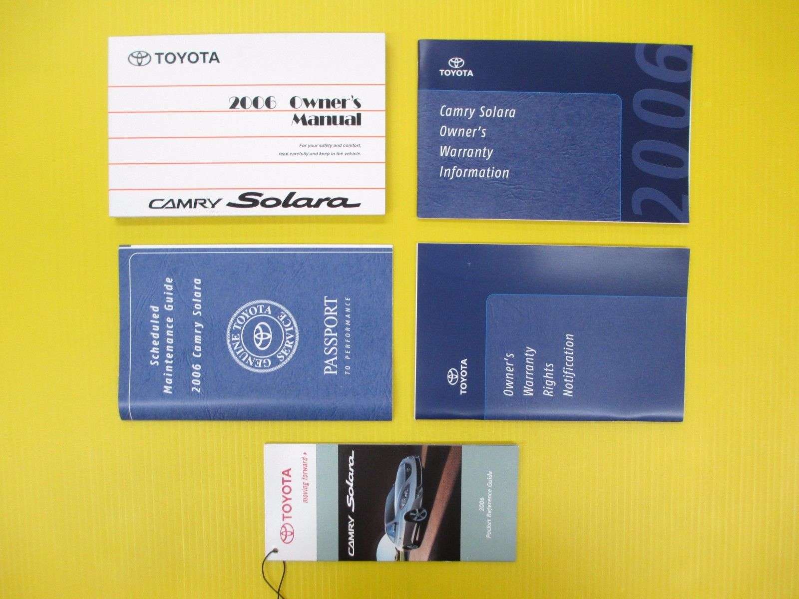 2006 Toyota Camry Solara Owner's Manual Set 2006 Toyota Camry Solara Owner's Manual Set