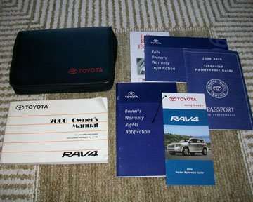 2006 Toyota Rav4 Owner's Manual Set 2006 Toyota Rav4 Owner's Manual Set