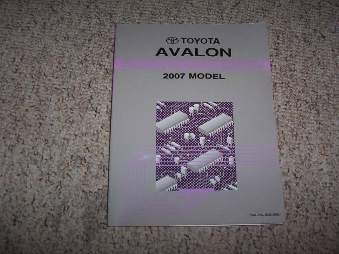 2007 Toyota Avalon Electrical Wiring Diagram Manual