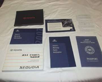2007 Toyota Sequoia Owner's Manual Set 2007 Toyota Sequoia Owner's Manual Set