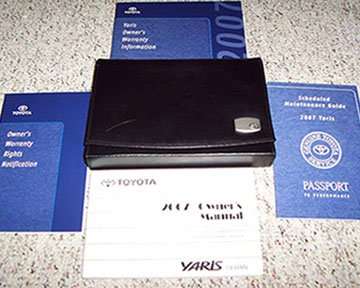 2007 Toyota Yaris Sedan Owner's Manual Set 2007 Toyota Yaris Sedan Owner's Manual Set