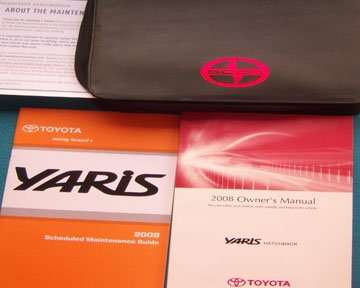 2008 Toyota Yaris Hatchback Owner's Manual Set 2008 Toyota Yaris Hatchback Owner's Manual Set