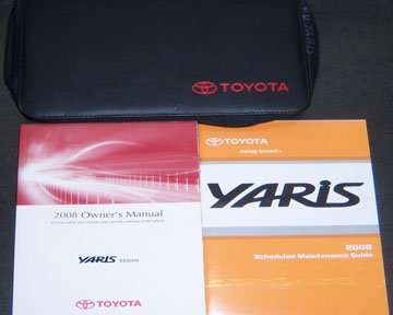 2008 Toyota Yaris Sedan Owner's Manual Set 2008 Toyota Yaris Sedan Owner's Manual Set