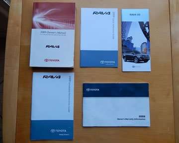 2009 Toyota Rav4 Owner's Manual Set 2009 Toyota Rav4 Owner's Manual Set