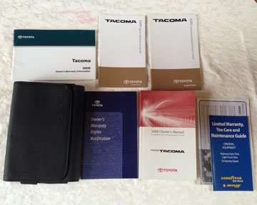 2009 Toyota Tacoma Owner Operator User Guide Manual Set 2009 Toyota Tacoma Owner Operator User Guide Manual Set