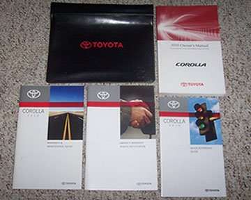 2010 Toyota Corolla Owner's Manual Set 2010 Toyota Corolla Owner's Manual Set