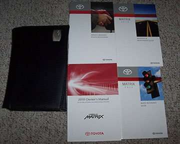 2010 Toyota Corolla Matrix Owner's Manual Set 2010 Toyota Corolla Matrix Owner's Manual Set