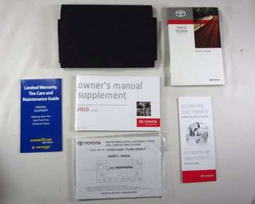 2010 Toyota Yaris Sedan Owner's Manual Set 2010 Toyota Yaris Sedan Owner's Manual Set