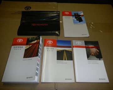 2013 Toyota Sienna Owner's Manual Set 2013 Toyota Sienna Owner's Manual Set