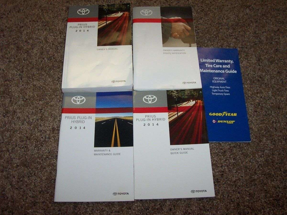 2014 Toyota Prius Plug-In Hybrid Owner's Manual Set 2014 Toyota Prius Plug-In Hybrid Owner's Manual Set