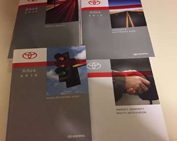 2015 Toyota Rav4 Owner's Manual Set 2015 Toyota Rav4 Owner's Manual Set