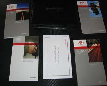 2015 Toyota Sienna Owner's Manual Set 2015 Toyota Sienna Owner's Manual Set