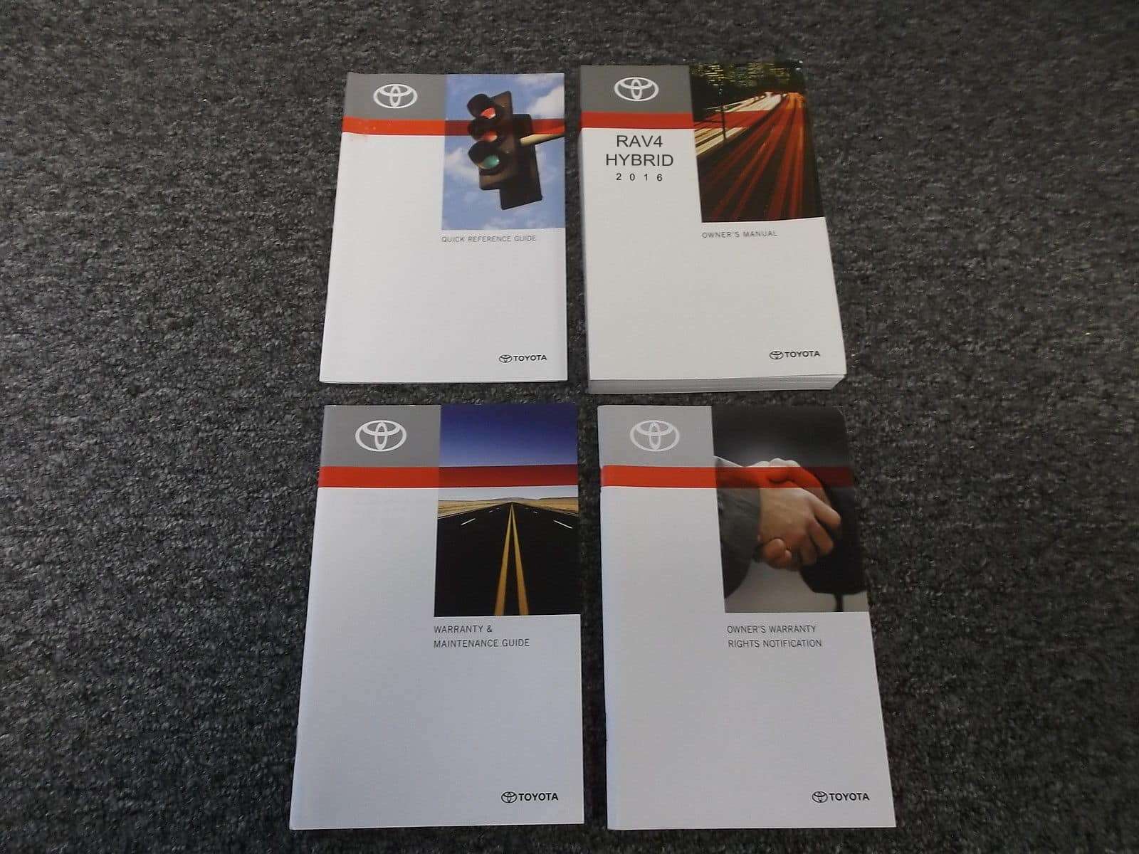 2016 Toyota Rav4 Hybrid Owner's Manual Set 2016 Toyota Rav4 Hybrid Owner's Manual Set