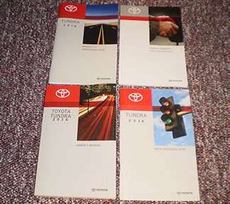2016 Toyota Tundra Owner's Manual Set 2016 Toyota Tundra Owner's Manual Set