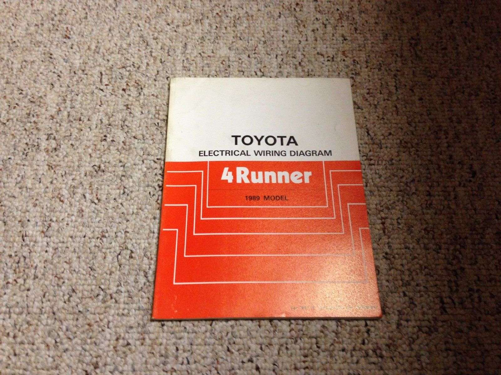 1989 Toyota 4Runner Electrical Wiring Diagram Manual